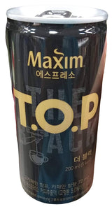 Maxim - T.O.P. Black Coffee, 1.7 Pounds (6.8oz x 4 cans), (1 Pack of 4 Cans) - Mighty Depot
