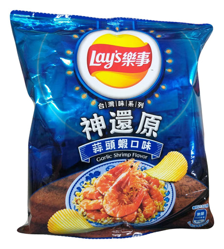 Lay's - Potato Chip (Garlic Shrimp), 1.51 Ounces, (1 Bag) - Mighty Depot