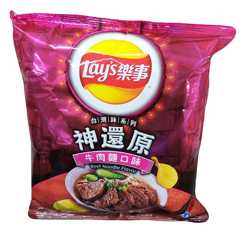 Lay's - Potato Chip (Beef Noodles), 1.51 Ounces, (1 Bag) - Mighty Depot