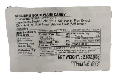 Senjaku - Sour Plum Candy, 2.82oz, (1 Bag)