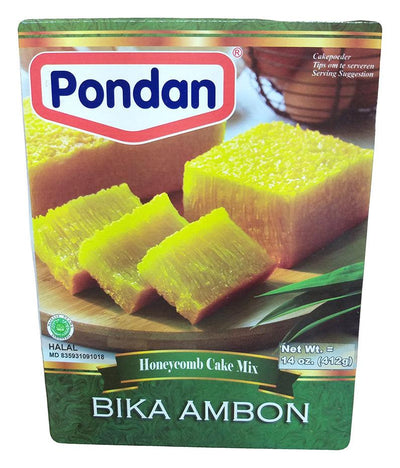 Pondan - Bika Ambon Honey Cake Mix, 14 Ounces, (1 Box)