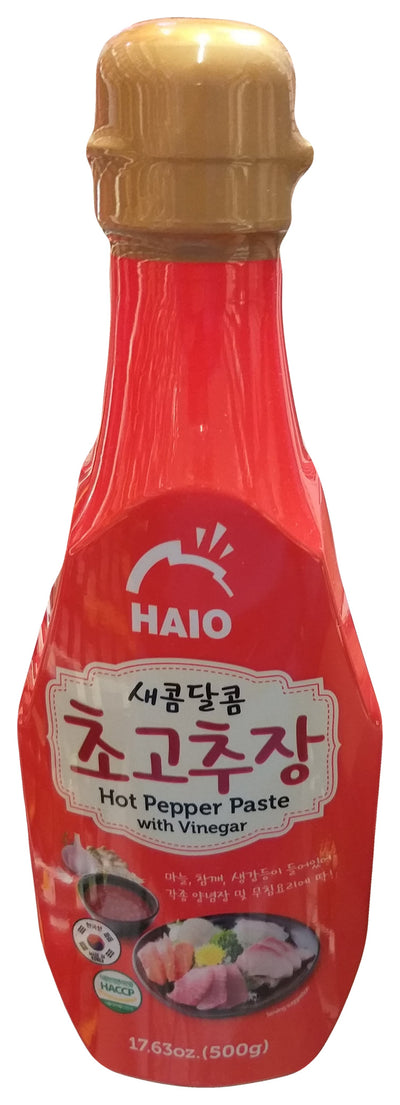 Haio - Hot Pepper Paste with Vinegar, 1.1 Pound, (1 Bottle)