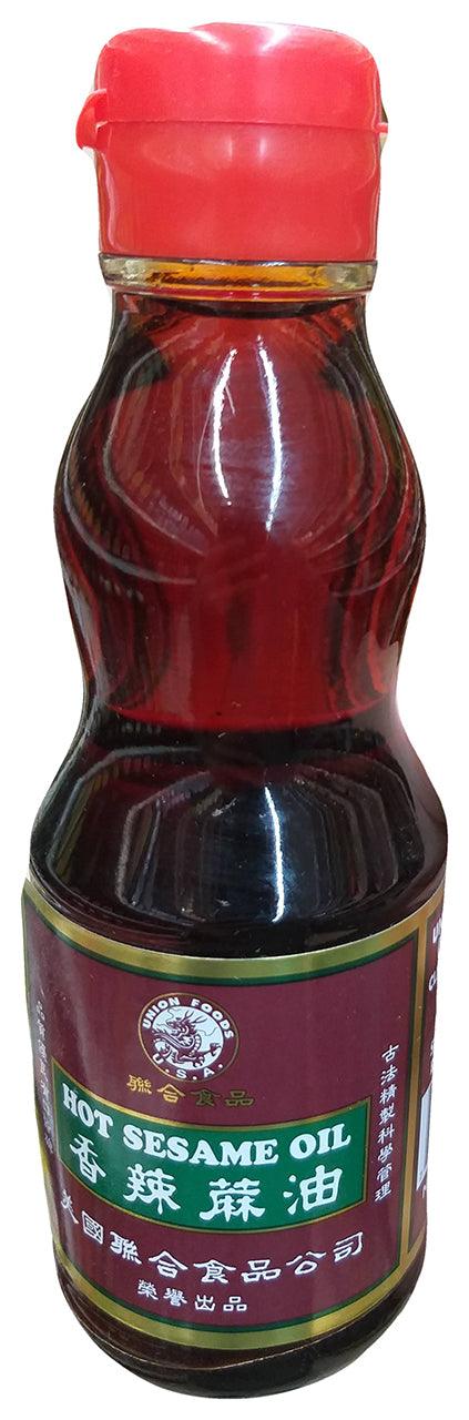 Union Foods - Hot Sesame Oil, 6.2 Ounces, (1 Bottle) - Mighty Depot