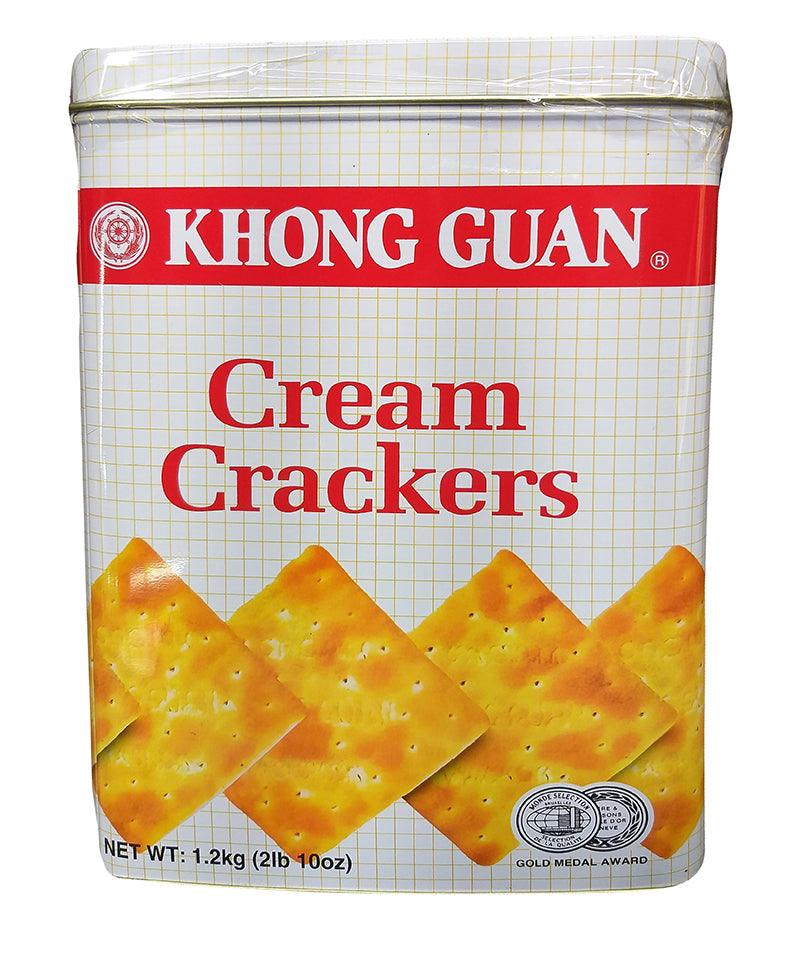 Khong Guan - Cream Crackers, 2.10 Pounds, (1 Can) - Mighty Depot