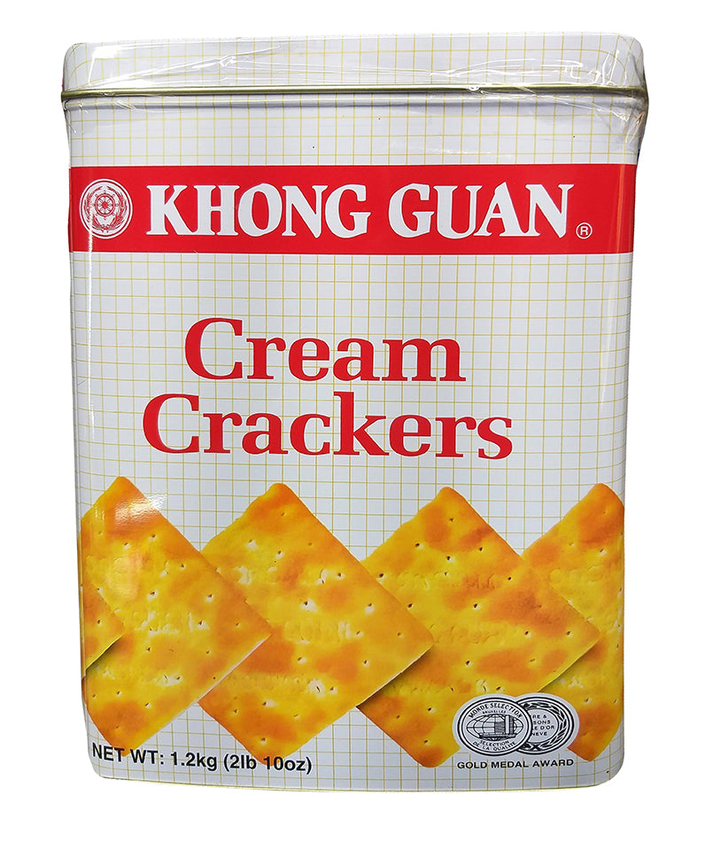 Khong Guan - Cream Crackers, 2.10 Pounds, (1 Can)