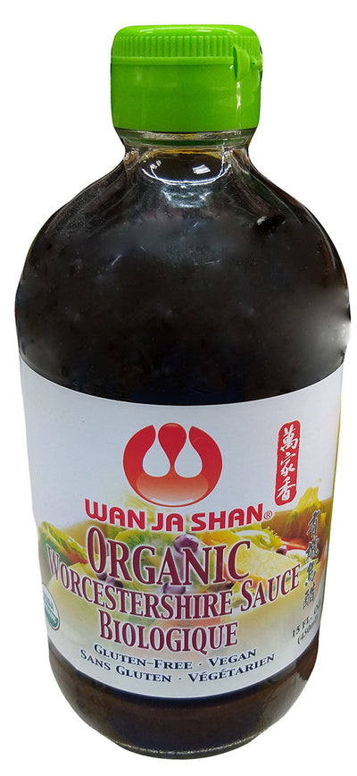 Wan Ja Shan - Organic Worcestershire Sauce, 15 Ounces, (1 Bottle)