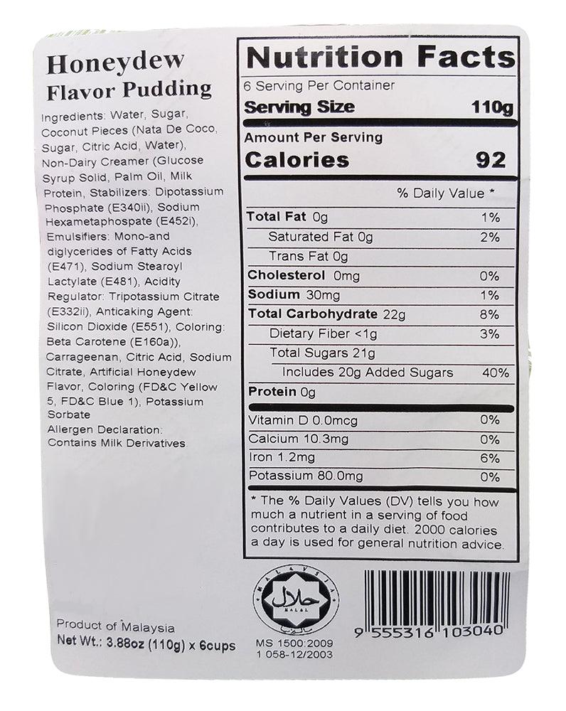 Honeydew Pudding Flavor, 3.8 Ounces, (1 Pack) - Mighty Depot
