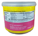 Jawara Selera - Salted Squid Chili Sauce, 4.7 Ounces, (1 Can) - Mighty Depot