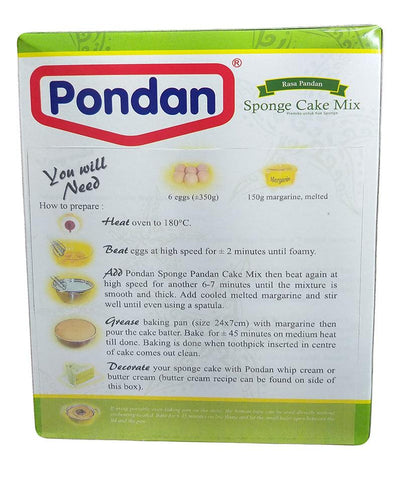 Pondan - Sponge Cake Mix, 14 Ounces, (1 Box)