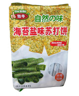 Meiniu - Soda Cracker (Seaweed Flavor), 13.76 Ounces, (1 Bag) - Mighty Depot