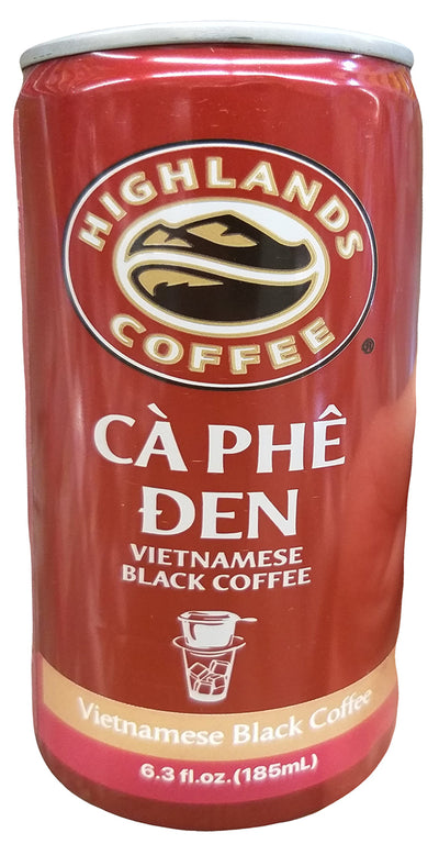 Highlands Coffee - Ca Phe Den Vietnamese Black Coffee, 6.3 Ounces, (1 Can)