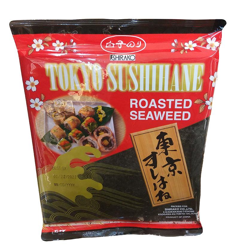 Shirako - Tokyo Sushihane (Roasted Seaweed), 0.88 Ounces, (1 Bag) - Mighty Depot