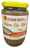 Asian Best Brand - Mam Ca Sac Salted Ground Gourami Fish in Brine, 14.10 Ounces, (1 Jar)