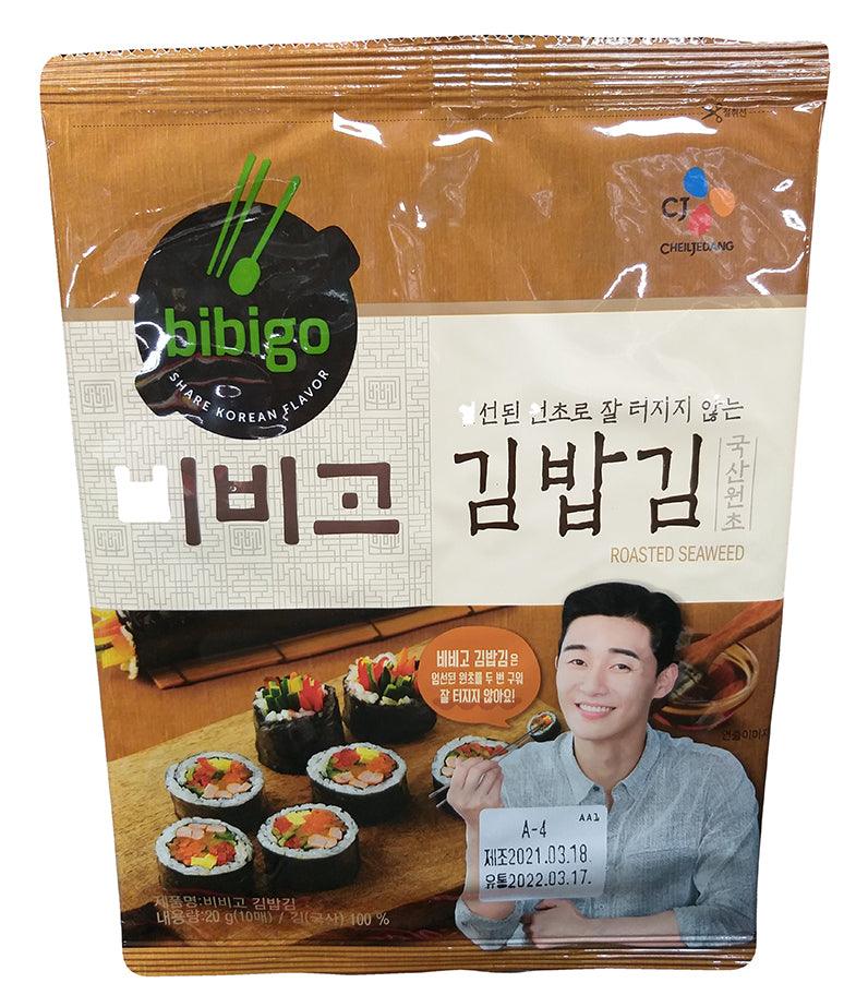 Bibigo - Roasted Seaweed, 0.7 Ounces, (1 Bag) - Mighty Depot