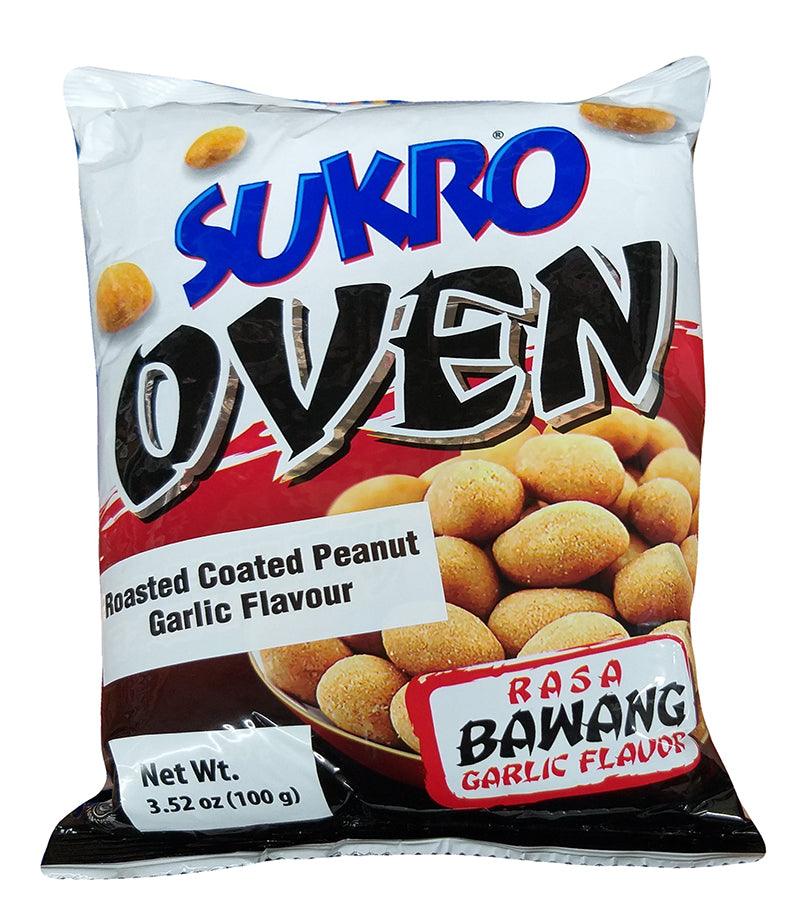 Dua Kelinci - Sukro Oven Roasted Coated Peanut Garlic, 3.52 Ounces, (1 Bag) - Mighty Depot