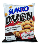 Dua Kelinci - Sukro Oven Roasted Coated Peanut Garlic, 3.52 Ounces, (1 Bag) - Mighty Depot