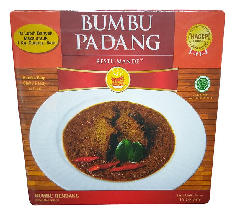 Restu Mande - Bumbu Padang (Rendang Spice), 5.2 Ounces, (1 Box) - Mighty Depot