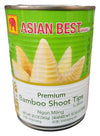 Asian Best Brand - Premium Bamboo Shoot Tips in Water, 1.25 Pounds, (1 Can)