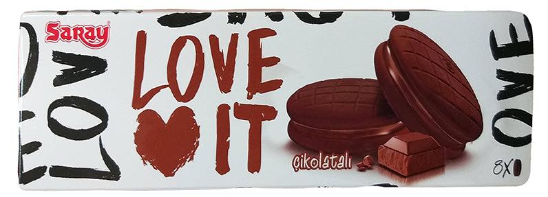 Saray - Love It Biscuits (Chocolate), 3.1 Ounces, (1 Box) - Mighty Depot