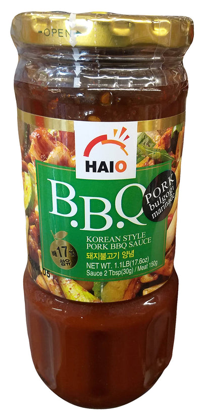 Haio - BBQ Korean Style Pork BBQ Sauce, 1.1 Pounds, (1 Bottle)