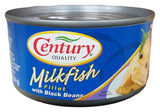 Century - Milkfish Fillet with Black Beans, 6.5 Ounces, (1 Can) - Mighty Depot