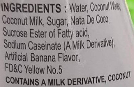 Evergreen - Non-Dairy Coconut Milk Drink (Banana), 9.8 Ounces, (1 Bottle) - Mighty Depot