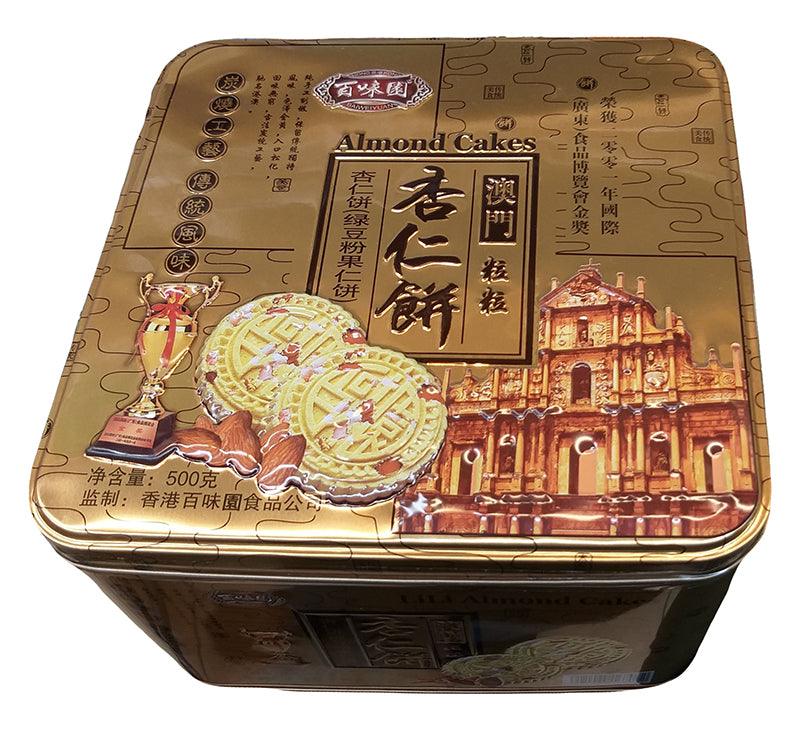 Baiweiyuan - Almond Cakes, 1.1 Pounds, (1 Can) - Mighty Depot