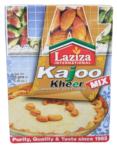 Laziza - Kajoo Kheer Cashewnuts Rice Pudding Mix, 5.46 Ounces, (1 Box)