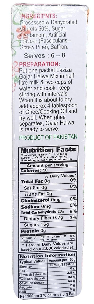 Laziza - Gajar Halwa Dessert Mix, 5.3 Ounces, (1 Box) - Mighty Depot