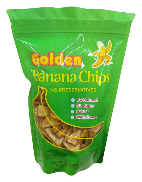 Golden - Banana Chips, 5.29 Ounces, (1 Bag) - Mighty Depot