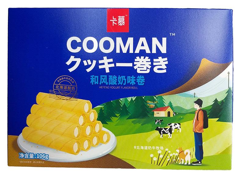 Cooman - Hefeng Yogurt Flavor Roll, 3.7 Ounces, (1 Box) - Mighty Depot
