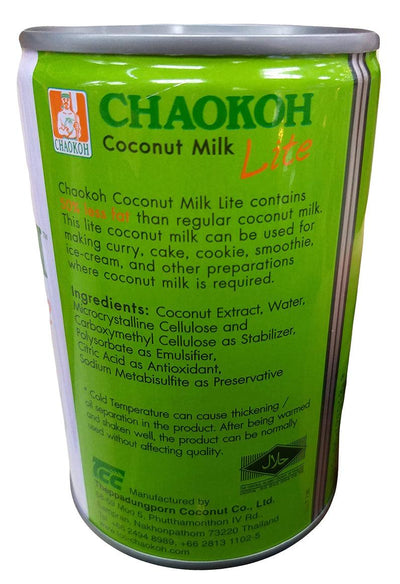 Chaokoh - Coconut Milk (Lite), 13.5 Ounces, (1 Can)