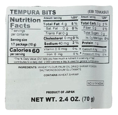 Yamahide - Tempura Bits, 2.4 Ounces, (1 Bag)