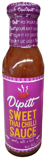 Dipitt - Sweet Thai Chili Sauce, 12 Ounces, (1 Jar) - Mighty Depot