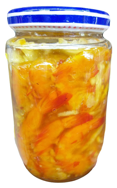 Vasi Food - Du Du Tom Chua (Pickled Papaya with Shrimp in Brine), 14.1 Ounces, (1 Jar)