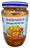 Vasifood - Pickled Eggplant with Chili in Vinegar, 14.1 Ounces, (1 Jar)