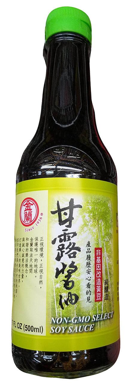 Jinlan - Non-GMO Soy Sauce, 1.06 Pounds, (1 Bottle) - Mighty Depot