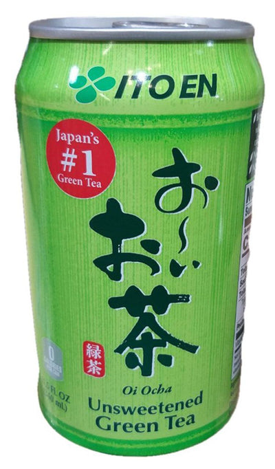 Ito En - Unsweetened Green Tea, 11.5 Ounces, (6 Cans)