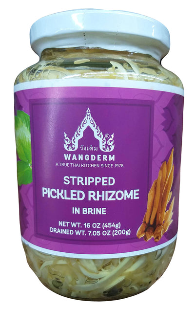 Wangderm - Stripped Pickled Rhizome in Brine, 1 Pound, (1 Jar)