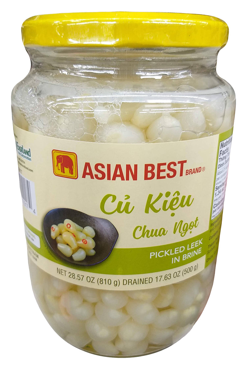 Asian Best - Pickled Leek in Brine, 1.78 Pounds, (1 Jar)
