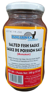 Pangasinan - Salted Fish Sauce, 12 Ounces, (1 Jar) - Mighty Depot