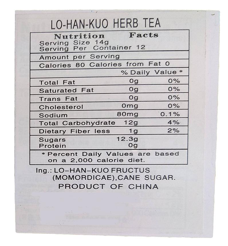 Lo-Han-Kuo Herb Tea, 6 Ounces, (1 Box) - Mighty Depot