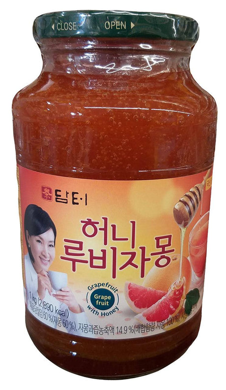 Damteo - Grape Fruit Tea, 2.2 Pounds, (1 Jar) - Mighty Depot