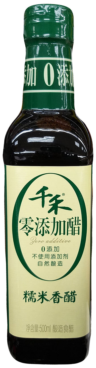 Qianhe - Zero Additive Glutinous Rice Black Vinegar, 1.05 Pounds (1 Bottle)