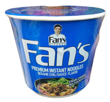 Fan's Kitchen - Fan's Premium Instant Noodle (Sesame Chili Sauce), 4.3 Ounces, (6 Cups) - Mighty Depot
