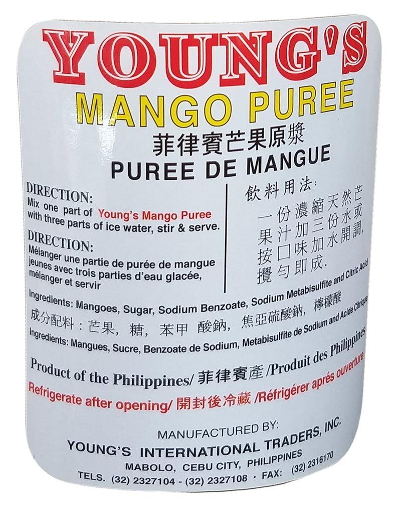 Young's - Mango Puree, 2.2 Pounds, (1 Bottle) - Mighty Depot