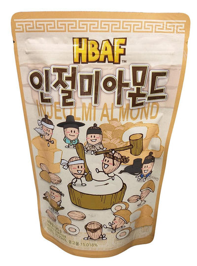 HBAF - Injeolmi Almond, 6.7 Ounces, (1 Pouch)