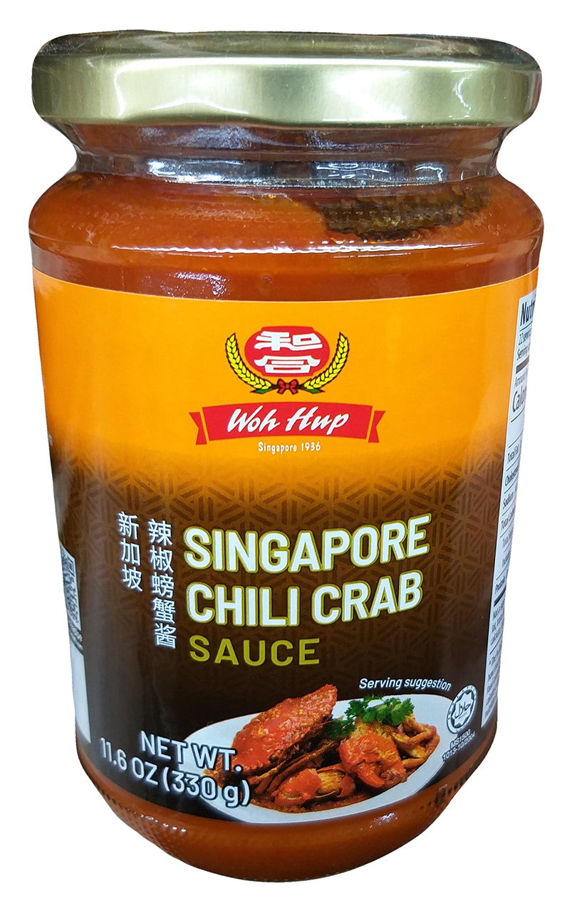 Woh Hup - Singapore Chili Crab Sauce, 11.8 Ounces, (1 Jar)