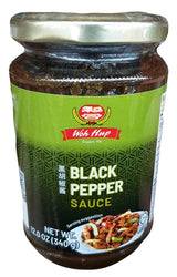 Woh Hup - Black Pepper Sauce, 12 Ounces, (1 Jar) - Mighty Depot