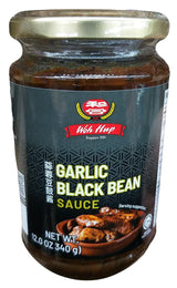 Woh Hup - Garlic Black Bean Sauce, 12 Ounces, (1 Jar) - Mighty Depot